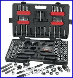 GEARWRENCH Large SAE/Metric Ratcheting Tap Die Set 114-Piece 82812 New