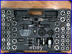 GEARWRENCH Large SAE/Metric Ratcheting Tap Die Set 114-Piece 82812 open box