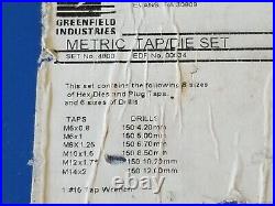 GREENFIELD TAP & DIE SET METRIC SET#4800 Excellant