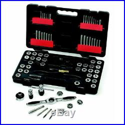 GearWrench 75-Pc SAE/Metric Ratcheting Tap and Die Drive Tool Set 3887 New