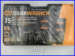 Gearwrench 75 Pc. Ratcheting Tap and Die Set, SAE/Metric 3887 With case NEW