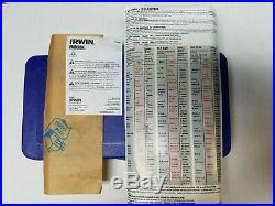Hanson Irwin Screw / Fractional / Metric Tap & Hex Die Set Irwin 26319 US MADE