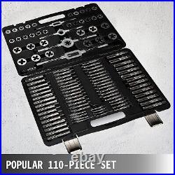 Happybuy 110Pcs Tap and Die Set, Include Metric Tap and Die Set M2-M18, Tungs