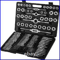 Happybuy 110Pcs Tap and Die Set, Include Metric Tap and Die Set M2-M18, Tungsten