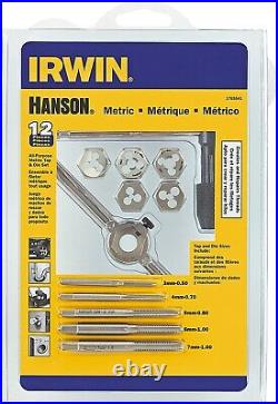 IRWIN Tap And Die Set, Metric, 3MM-7MM, 12-Piece (1765541)