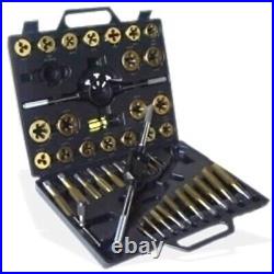 Large Metric Titanium Tap and Die Set Metal Threader Threading Tool Kit