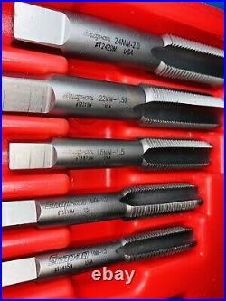 Like New Snap-On TDM99117B 25 pc Metric Tap and Die Set 14-24mm