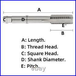M25-M55 Metric Tap HSS Machine Hand Screw Thread Metric Plug Tap Straight Flute