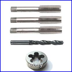 M2.5 M30 Metric Tap Taper 2nd Plug 3rd bottoming + Drill + Die 1st 5 pieces