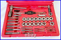 MAGNA 40 Piece Metric Tap Die Set With Case INCOMPLETE 96302 USA