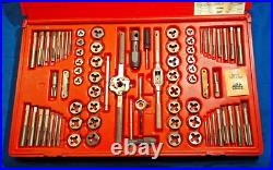 Mac Tools 76 piece SAE & MARETIC tap and die set COMPLETE VG COND TT244 no rust