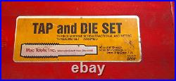 Mac Tools 76 piece SAE & MARETIC tap and die set COMPLETE VG COND TT244 no rust