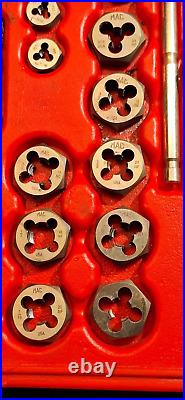 Mac Tools 76 piece SAE & MARETIC tap and die set COMPLETE VG COND TT244 no rust