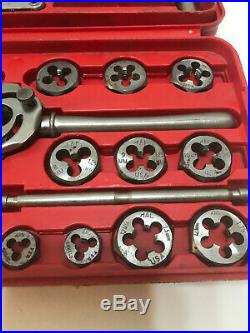 Mac Tools Metric Tap And Die Set 8017ts Made In The USA Missing 3 Taps And Gauge