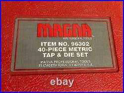 Magna Item No. 96302 40 Piece Professional Metric Tap And Die Set