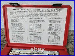 Matco Tools 43pc Thread Restoring Tap Die File Kit TR43K
