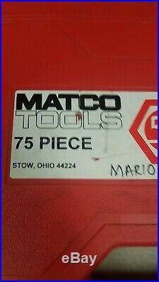 Matco Tools 675td 75 Piece Combo Tap & Die Set Sae Metric Pipe & Drills