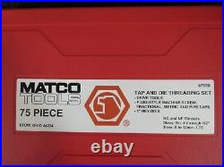 Matco Tools 75 Piece Metric Tap & Die Threading Set, Brand New