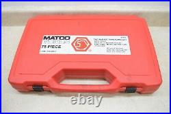 Matco Tools Master Tap & Die Threading Set 75 Pieces SAE & Metric 675TD withCase