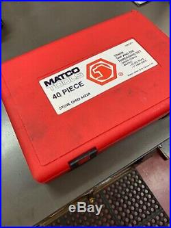 Matco Tools TD40M 40pc Tap and Die Threading Set Metric Great Condition