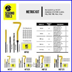 Metric & SAE 261 Piece HSS Drill Thread Repair Kit & 60 Piece Tap & Die Tool