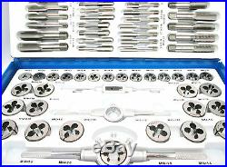 Metric Tap Die Set Professional 110 Pc Alloy Steel Tap Wrench New TZ TP096