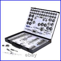 Muzerdo 115PCS Sae and Metric Bearing Steel Tap and Die Rethreading Kit with