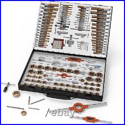 Muzerdo 131PCS Sae and Metric Coated Bearing Steel Tap and Die Rethreading Kit