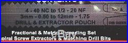 NEW Snap-On 117pc Master Tap & Die Set w Drill Bits TDTDM117A Metric & Standard