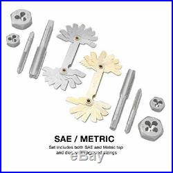 Neiko 00908A SAE and Metric Tap and Hexagon Die Set, Alloy Steel 76-Piece