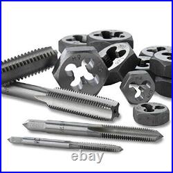 Neiko 00908A SAE and Metric Tap and Hexagon Die Set, Alloy Steel 76-Piece Set