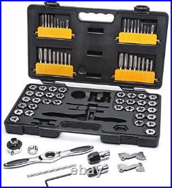 New 75 Piece Ratcheting Tap and Die Set, SAE/Metric 3887