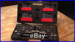 New CRAFTSMAN 75 piece Tap & Die Set Combo & CASE Carbon Steel SAE Inches Metric