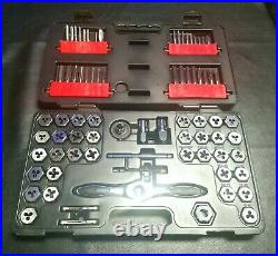 Open Box GearWrench 3887 77pc Ratcheting SAE/Metric Tap Die Master Kit Tool Set