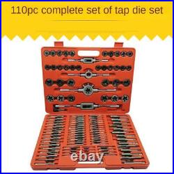 Professional 110 Pcs Tap And Die Tools Set Alloy Steel Tap And Die Set Metric