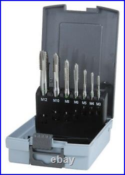 RUKO 7pcs. Cobalt Machine Tap Set M3 M12 HSSE-Co5 HIGH QUALITY Made in Germany