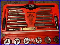 SNAP-ON TDM-117A METRIC COMBINATION TAP & DIE SET 40 PIECES Great Shape