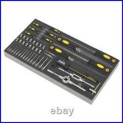 Seigen by Sealey Tool Tray with Tap & Die, File & Caliper Set 48pc S01132