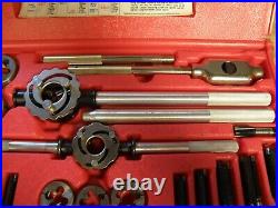 Snap-On 25 Pc. Large, Metric, Tap & Die Set. TDM9917A. Exc. Cond. Made In USA