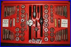 Snap On 76 Piece Tap and Die Set TDTDM500 Metric and SAE Complete
