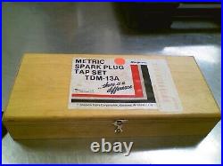 Snap-On Metric Spark Plug Tap Set Model TDM-13A With Original Box MISSING ONE