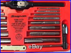 Snap On TDM117A 41 pc Metric Tap and Die Set 3MM-12MM