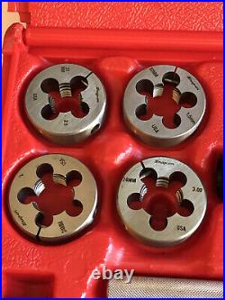 Snap On TDM99117A 25 PC Metric Tap and Die Set in Case 14 24 mm