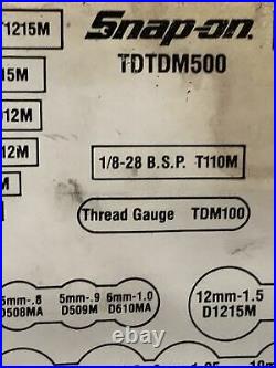 Snap-On TDTDM500A 76-Piece Tap & Die Set Incomplete USA