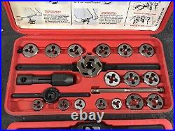 Snap On Tools Automotive Metric Tap & Die Set Branded Red Case TDM-117A