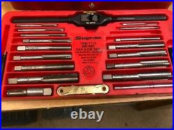 Snap-On Tools Metric Tap & Die SET TDM-117A 41 Piece USA 10 19 mm Free Ship