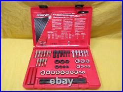 Snap On Tools RTD48 48 Piece Master Rethreading Set Fractional & Metric In Case