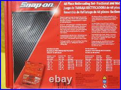 Snap On Tools RTD48 48 Piece Master Rethreading Set Fractional & Metric In Case