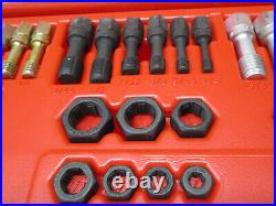 Snap On Tools RTD48 48 Piece Master Rethreading Set Fractional & Metric In Case