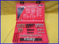 Snap On Tools RTD48 48 Piece Master Rethreading Set Fractional & Metric In Case